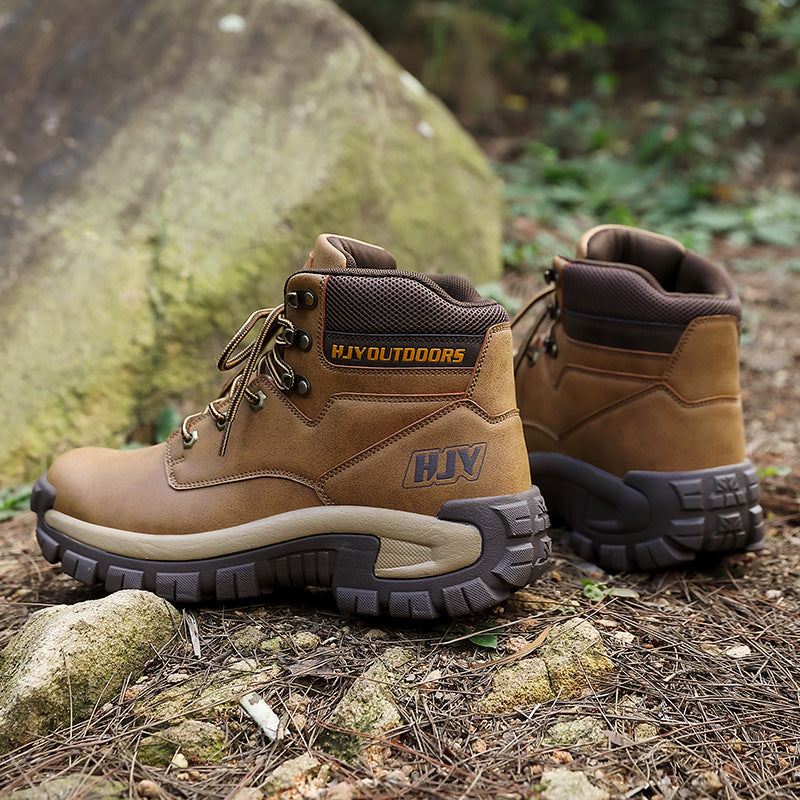 High-Top Outdoor Hiking Boots Large-Size Training Shoes