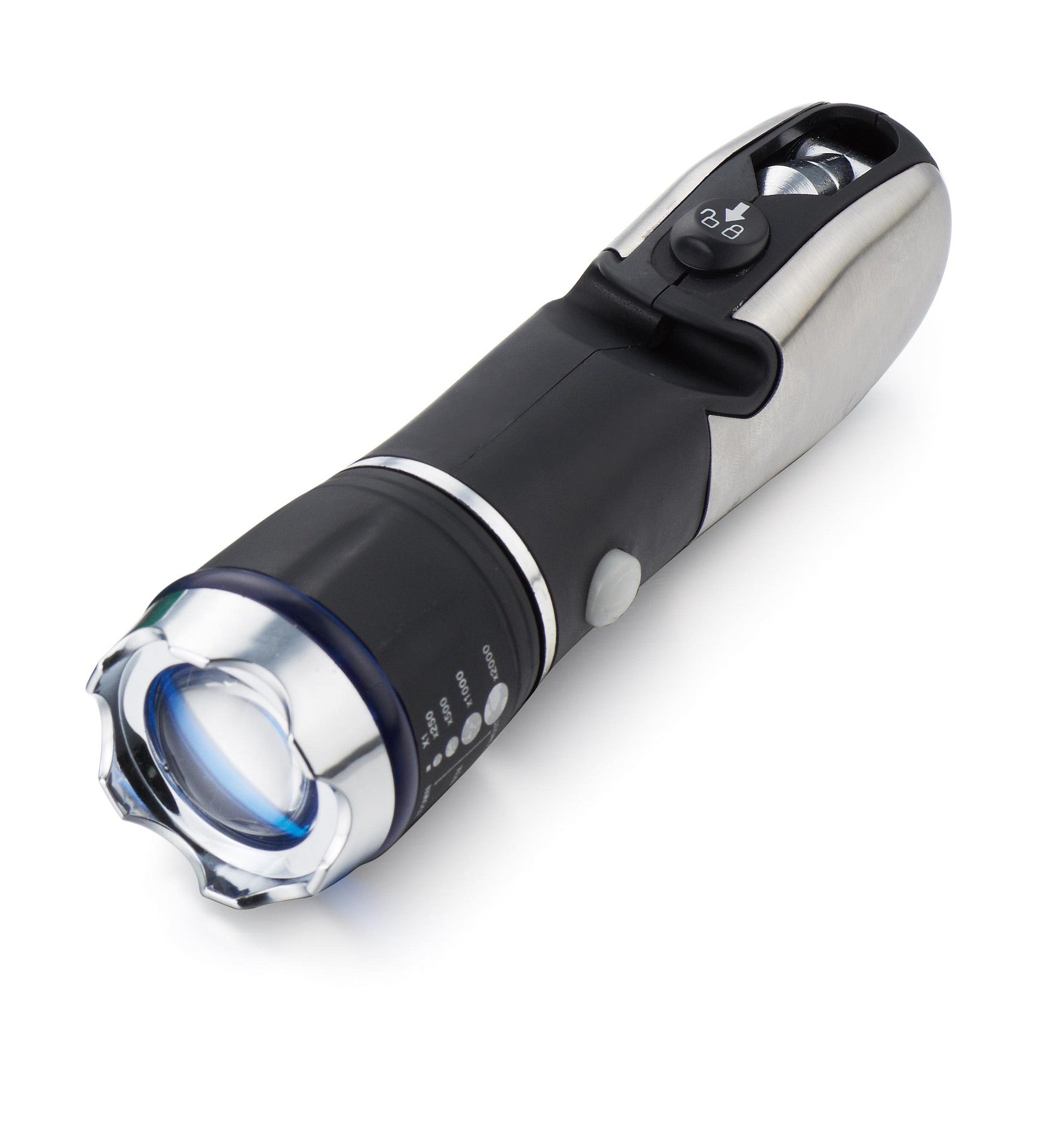 Multifunctional LED Flashlight With Safety Escape Hammer