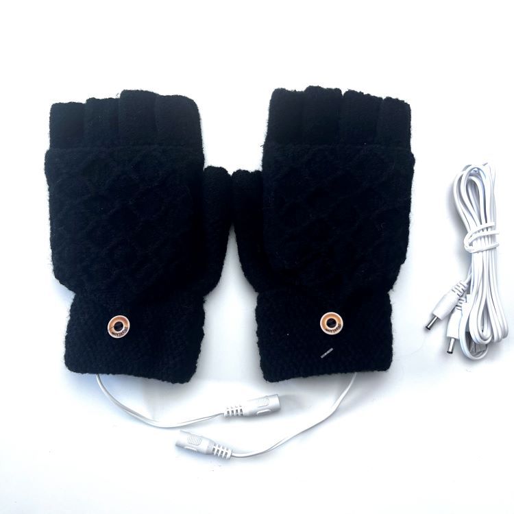 5V USB Heated Winter Knitted Gloves
