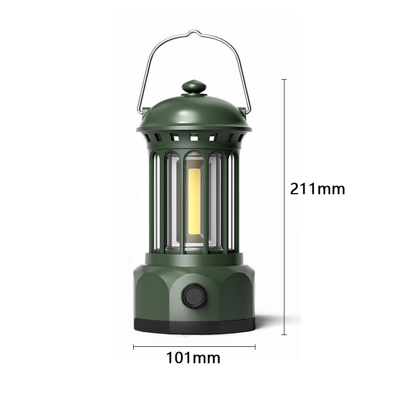 COB Portable Retro Camping Lantern Tent Light
