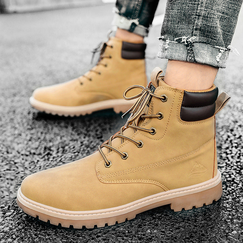 British Fashion High-Top Men’s Outdoor Hiking Boots