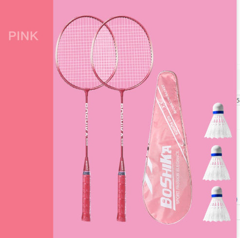 Beginner Children Badminton Racket Set Iron Alloy