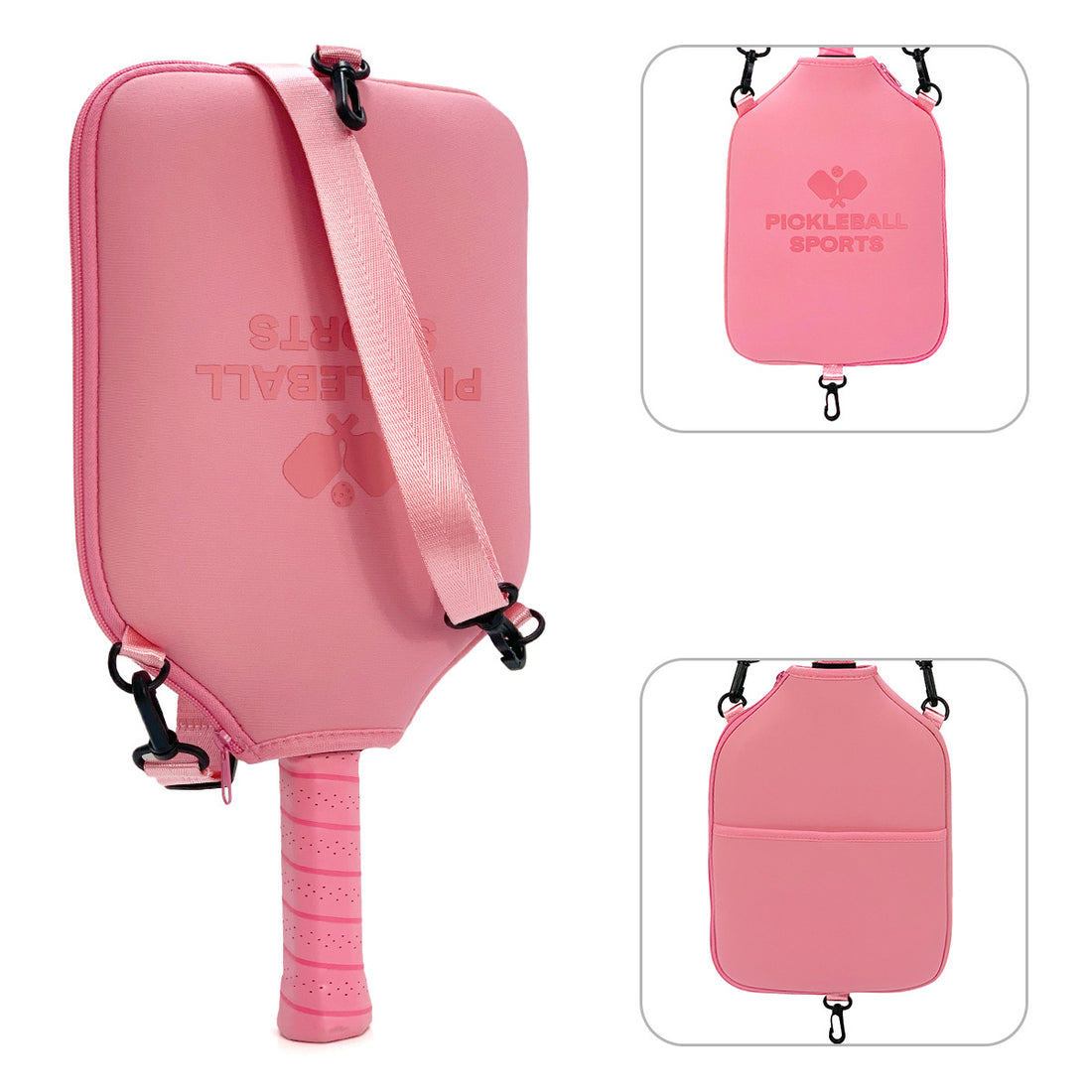 Single Shoulder Pickleball Racket Bag With Hook Strap