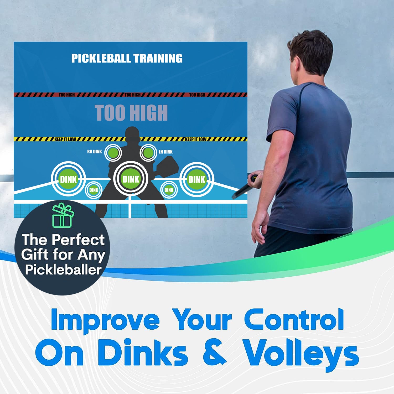 Golf And Pickleball Training Mat Sports Practice Accessory