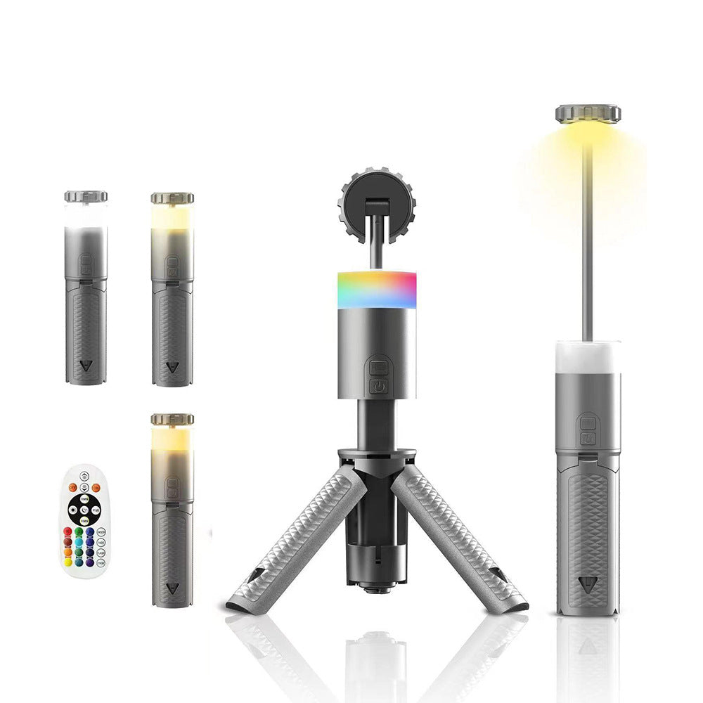 Portable Multi-Functional Outdoor Camping Lantern with Aluminum Retractable Bracket