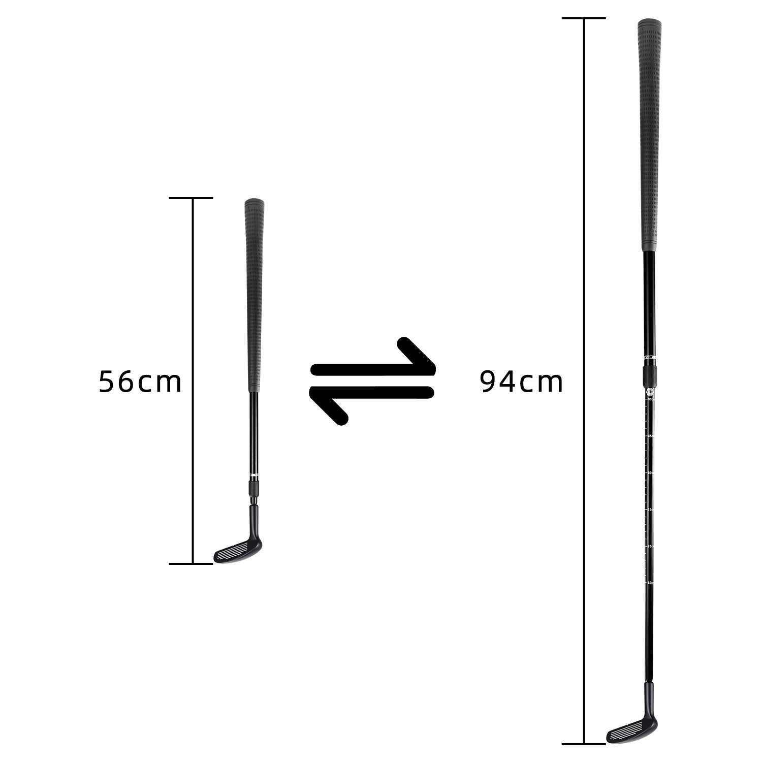 Telescopic Double-Sided Zinc Alloy Golf Club