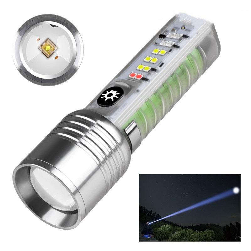 Rechargeable Waterproof LED UV Flashlight Pocket Lamp