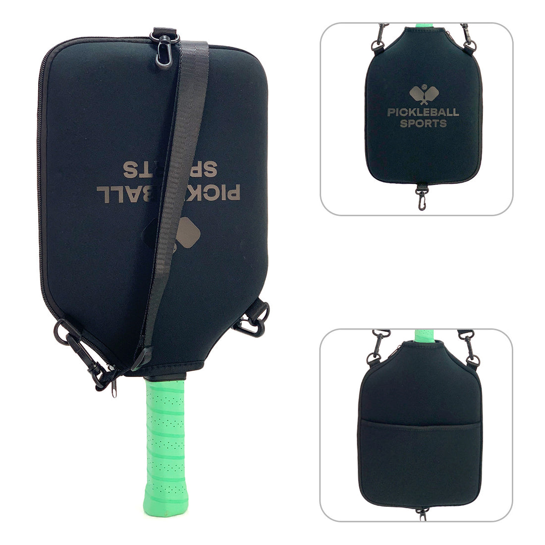 Single Shoulder Pickleball Racket Bag With Hook Strap