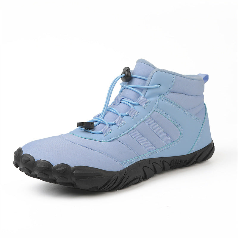High-Top Snow Hiking Boots Non-Slip Fleece-Lined