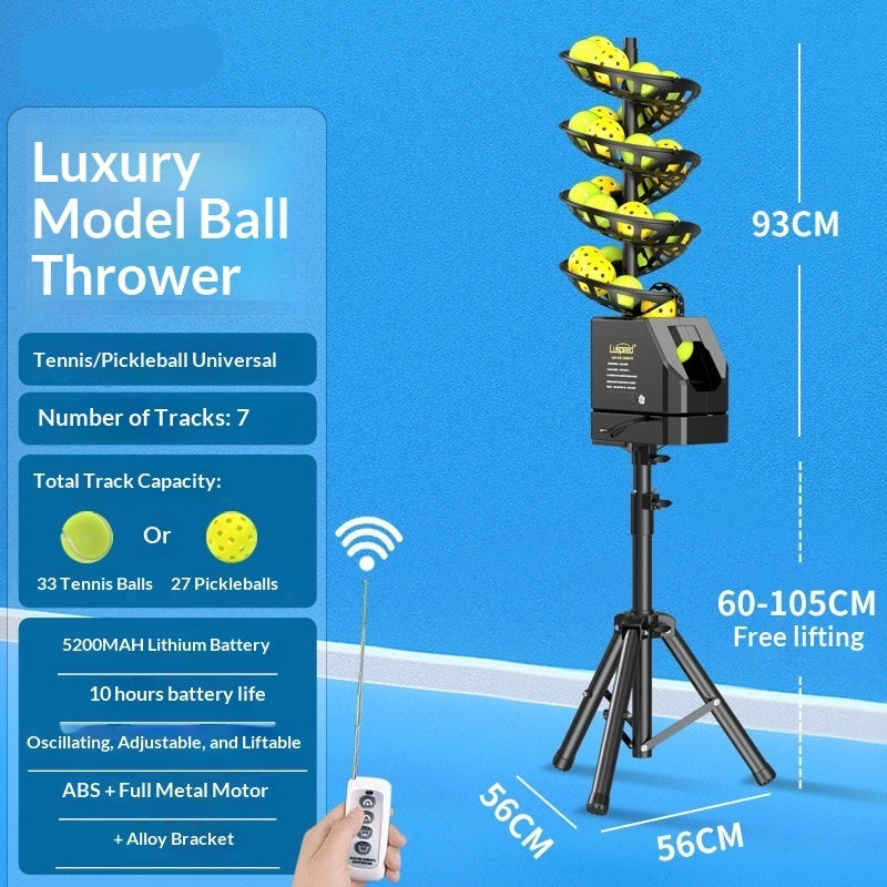 Universal Remote Control Ball Tossing Machine Tennis And Pickleball Trainer