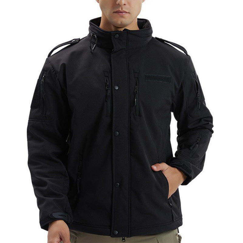 Men’s Camouflage Waterproof Softshell Fleece Jacket