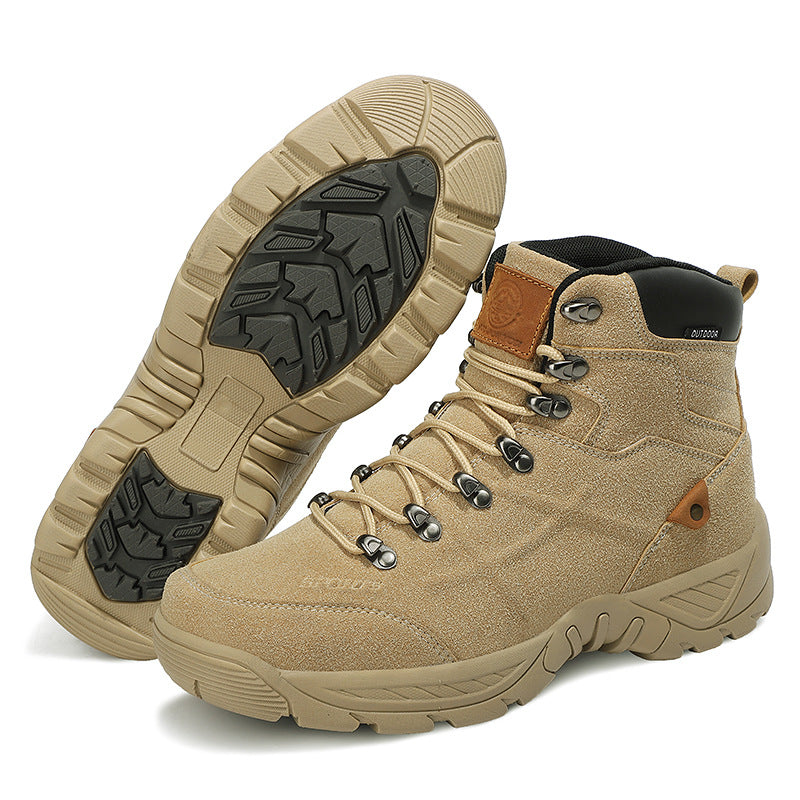 Men’s Mid-High Autumn Winter Plus-Size Hiking Boots