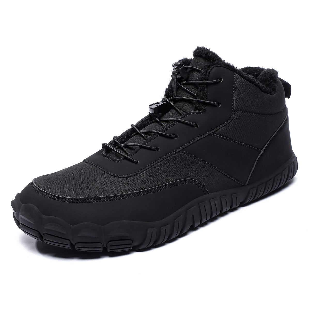 Men’s Outdoor Five-Toe Cotton-Padded Hiking Snow Boots