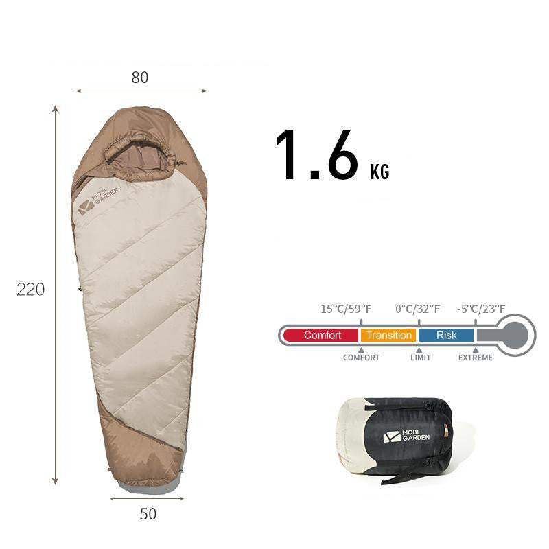 Thickened Mummy Sleeping Bag – Outdoor Winter Camping
