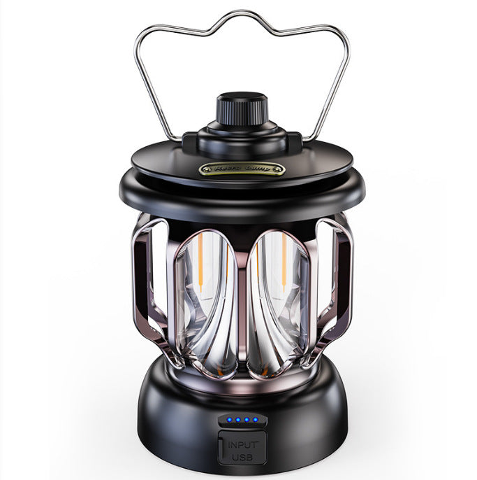 Portable Retro LED Camping Horse Lantern