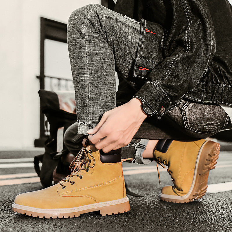 British Fashion High-Top Men’s Outdoor Hiking Boots