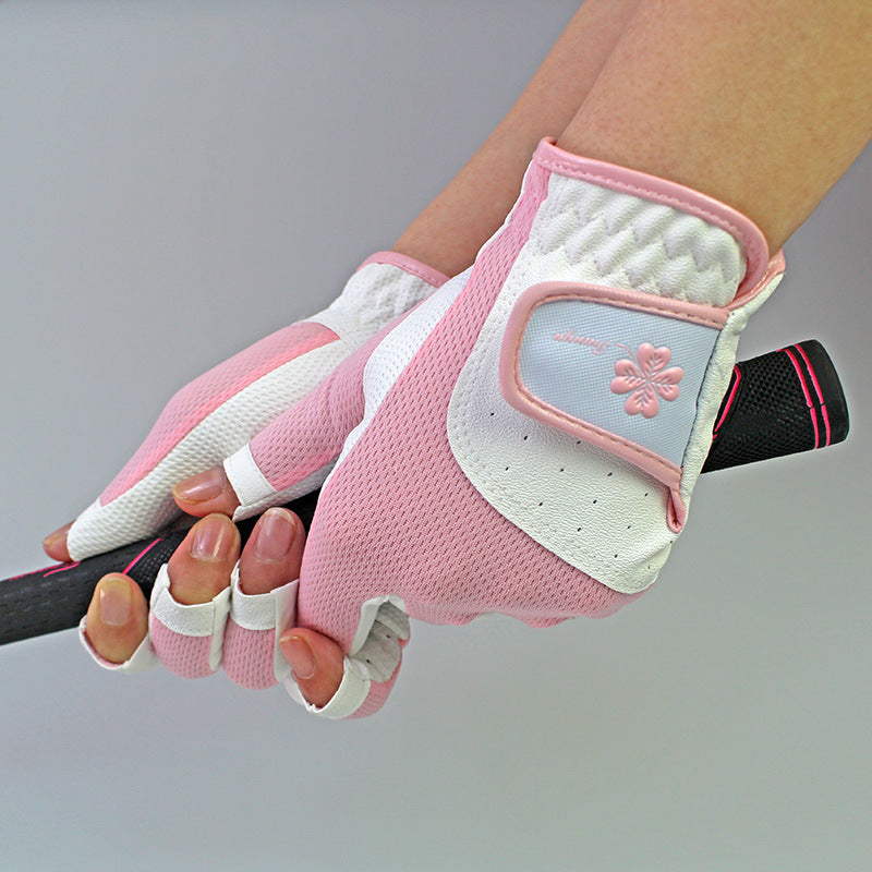 Breathable Non-Slip Golf Gloves for Women