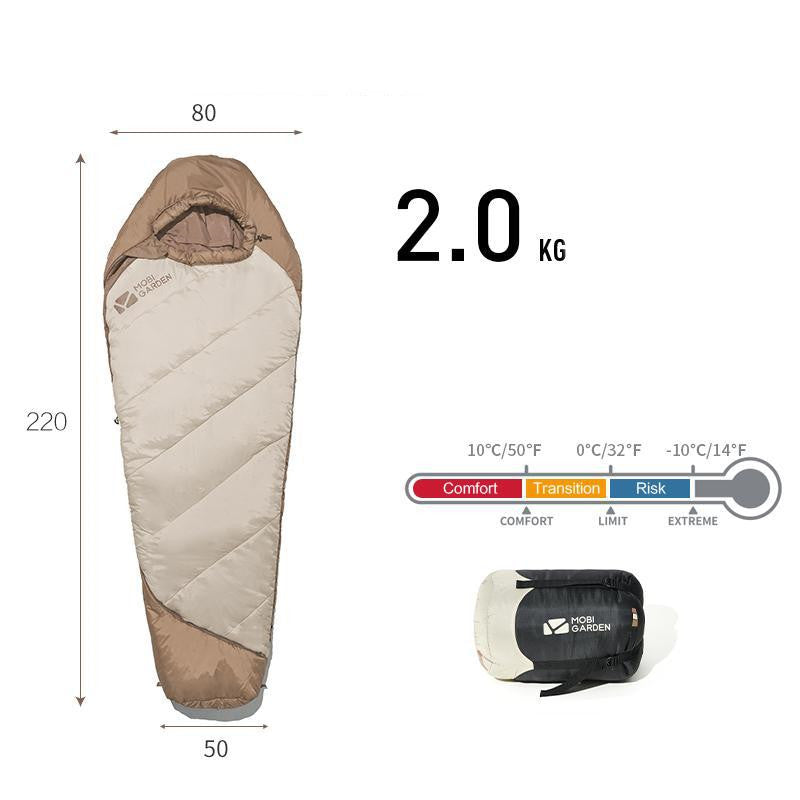 Thickened Mummy Sleeping Bag – Outdoor Winter Camping
